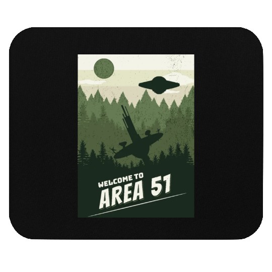 Welcome To area 51 Mouse Pads