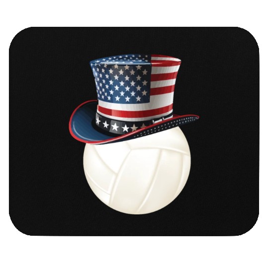Patriotic America USA Flag 4th Of July Volleyball Mouse Pads