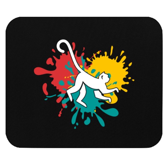 monkey silhouette Mouse Pads