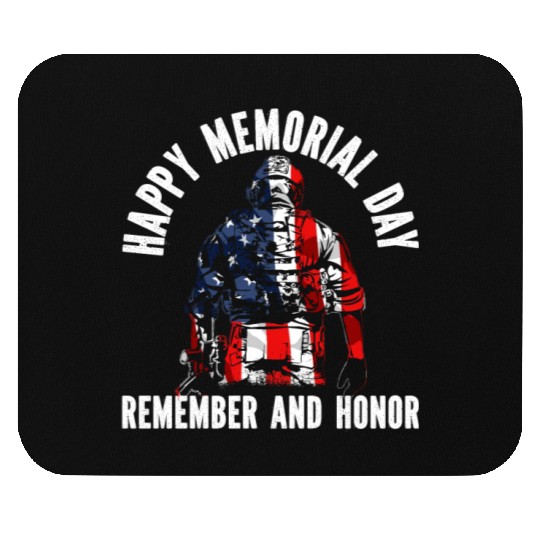 Patriotic Veteran USA Flag American Memorial Day Mouse Pads