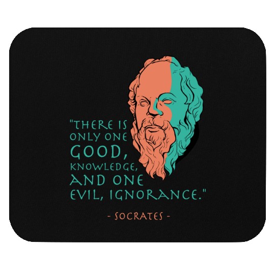Socrates Stoic Philosophy Quote Mouse Pads