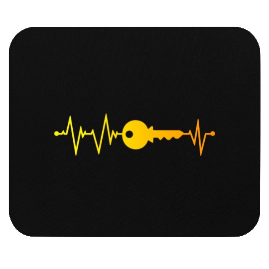 Great Key Heartbeat Mouse Pads