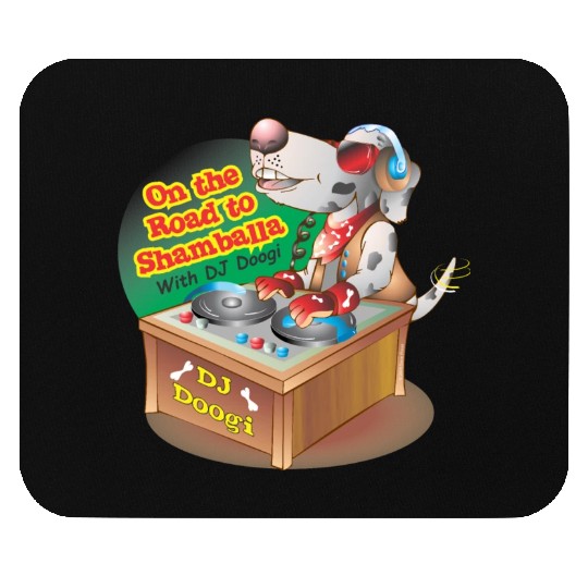 Cheerful Dalmatian DJ on Shamballa Road Mouse Pads