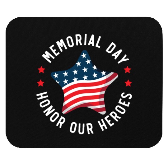 Patriotic Veteran USA Flag American Memorial Day Mouse Pads