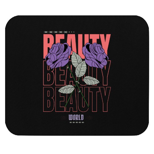 Beauty World | Purple Rose Mouse Pads