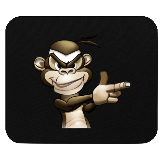 Gangster Monkey Graffity Handgun Mouse Pads