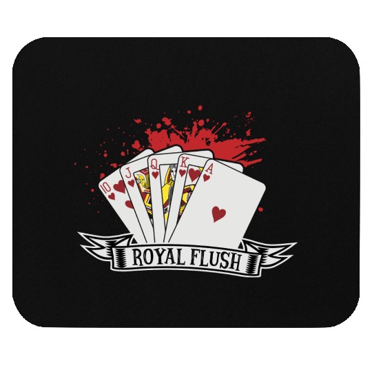 Poker Card Game Skat Poker Night Royal Flush Check Mouse Pads