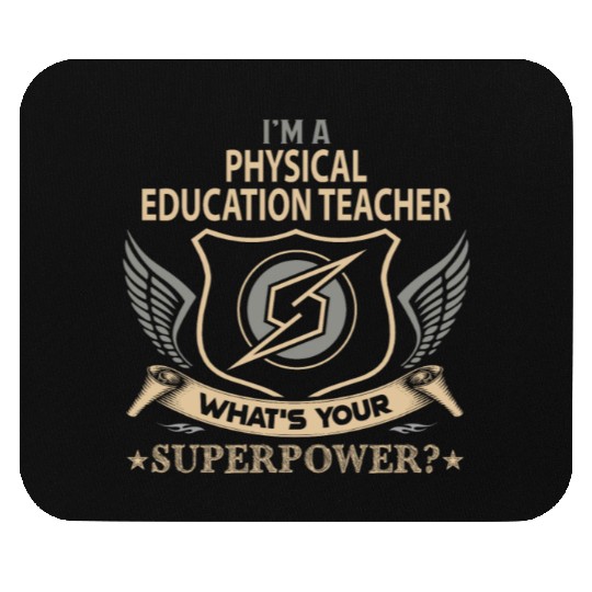 Physical Education Teacher Mouse Pads - Superpower Jo