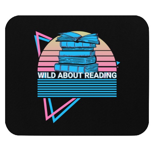 Funny Book Reader Bookworm Mouse Pads