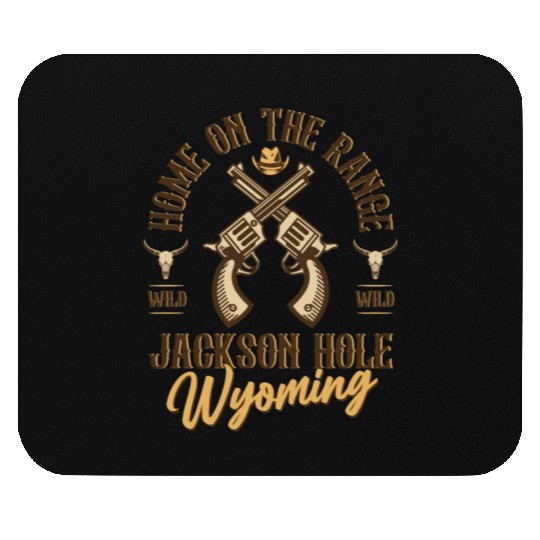 Jackson Hole Wyoming wild west town Mouse Pads
