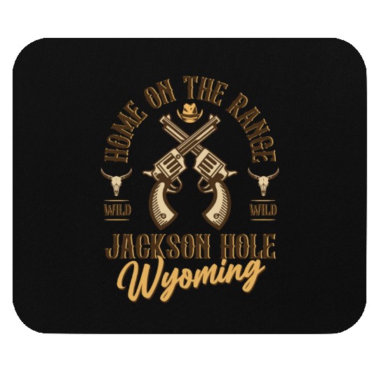Jackson Hole Wyoming wild west town Mouse Pads