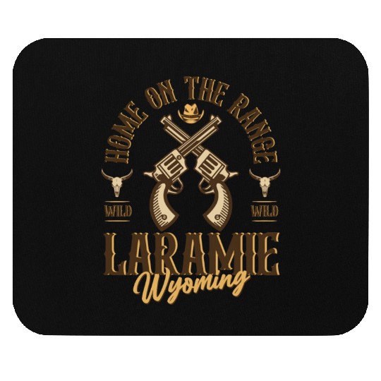 Laramie Wyoming wild west town Mouse Pads