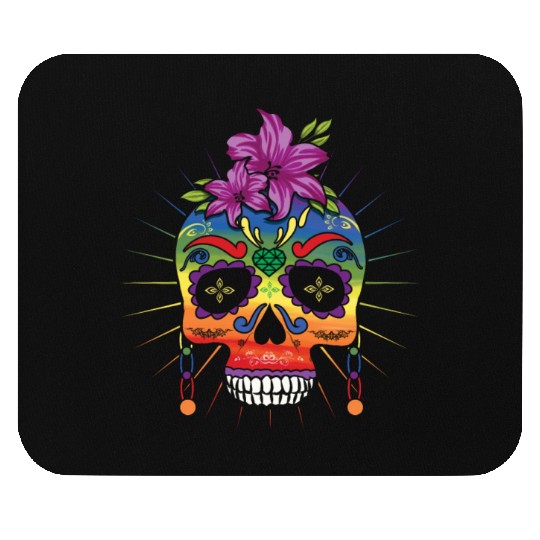 Flower Dia De Los Muertos LGBTQ LGBT Pride Month Mouse Pads