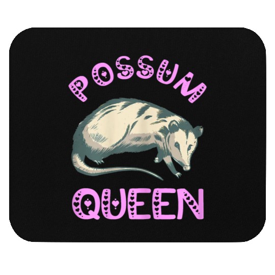 Possum Queen Cute Opossum Lover Funny Mouse Pads