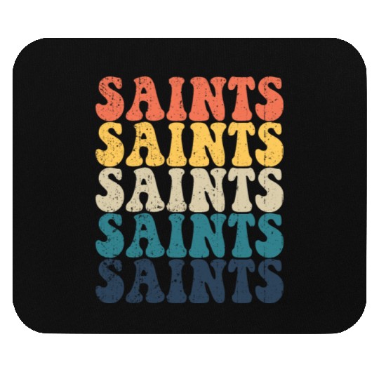 Saints High School Saints Sports Team Retro Saints Mouse Pads