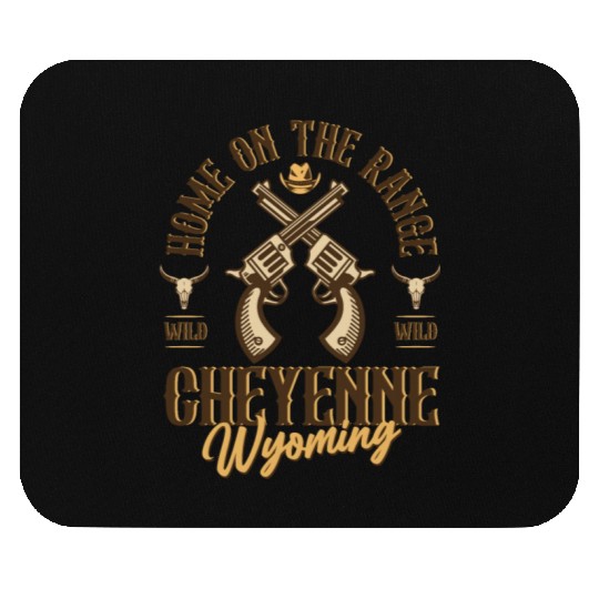 Cheyenne Wyoming wild west town Mouse Pads