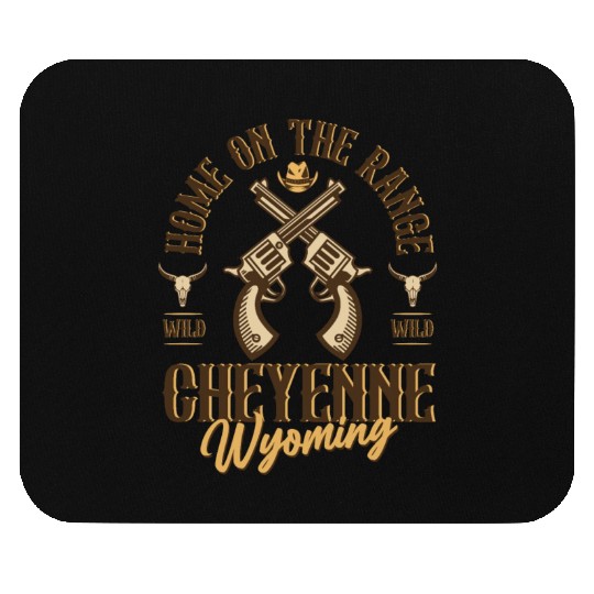 Cheyenne Wyoming wild west town Mouse Pads