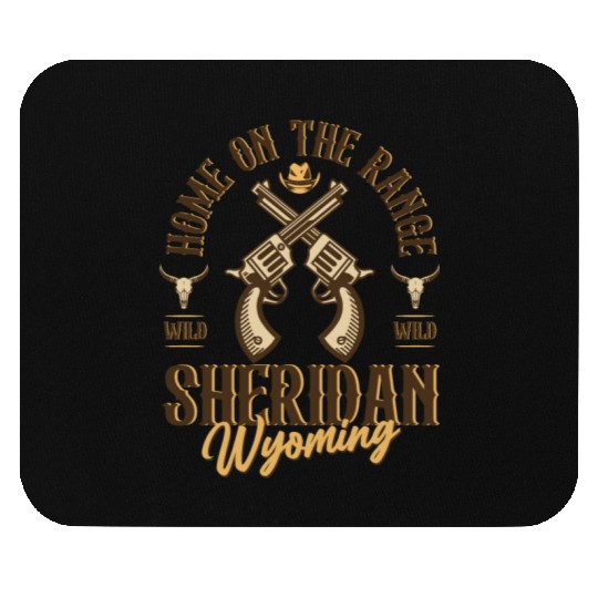 Sheridan Wyoming wild west town Mouse Pads