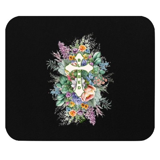 Easter Blessed Roses Mouse Pads