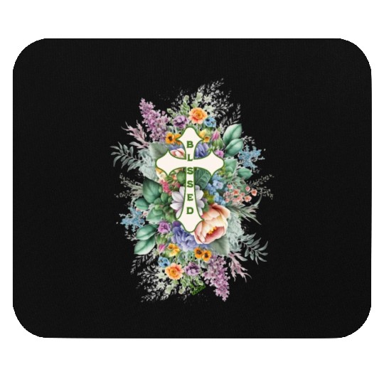 Easter Blessed Roses Mouse Pads