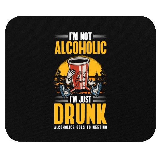 Beer Drinker Fun Mouse Pads