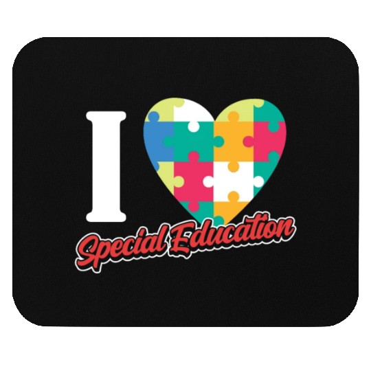 I Love Special Education Sped Teacher Awareness Mouse Pads