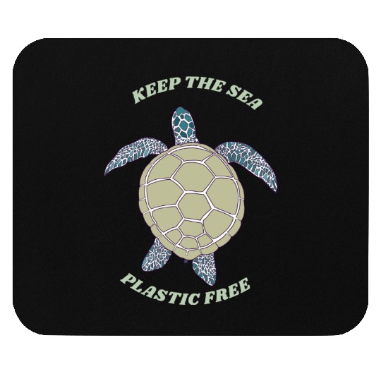 keep sea plastic free Mouse Pads