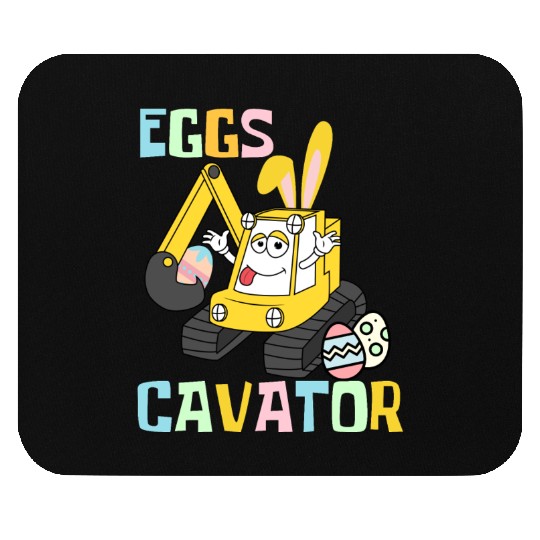 EggsCavator - Cute Funny Easter Pun Mouse Pads