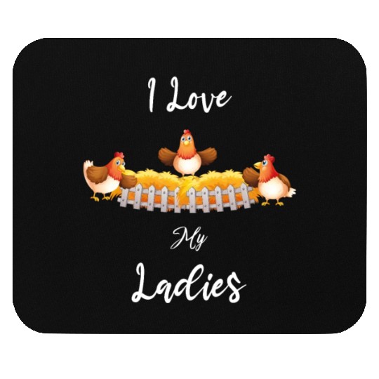 Chicken Chicks Eggs Farmer Mouse Pads
