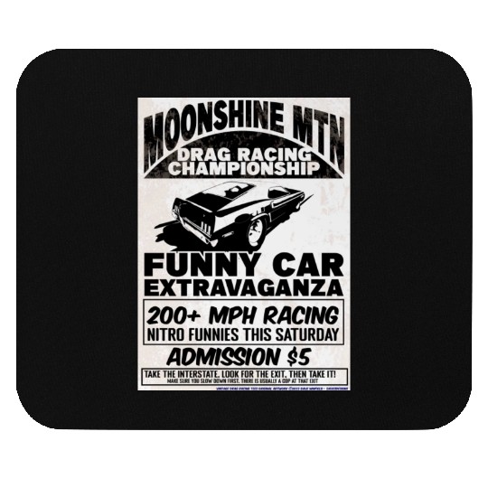 Vintage Hot Rod Classic Drag Racing Poster Mouse Pads