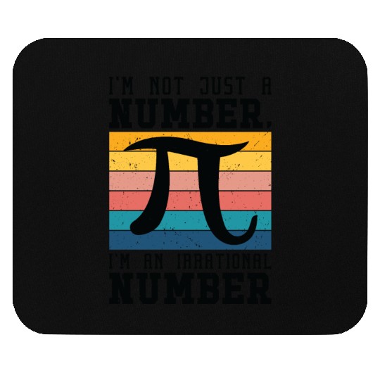 Pi Day Retro Mathematics Pi Symbol Math Number Mouse Pads