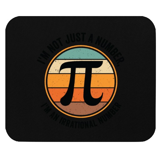Pi Day Retro Mathematics Pi Symbol Math Number Mouse Pads