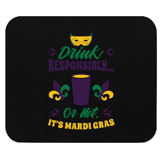 Mardi Gras Carnival Beer Drinking Parade Party Mouse Pads