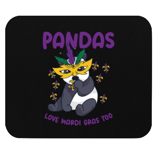 Mardi Gras Carnival Panda Mask Parade Costume Mouse Pads