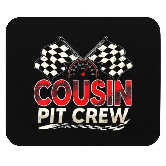 Funny Cousin Pit Crew Race Car Lover Racing Famil Mouse Pads
