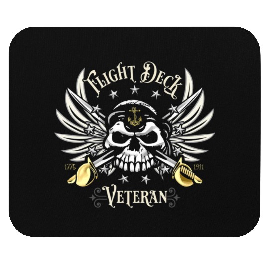 Flight Deck Veteran Skull Naval Aviation Design T Mouse Pads