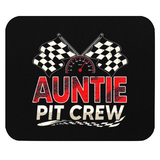 Funny Auntie Pit Crew Race Car Lover Racing Famil Mouse Pads