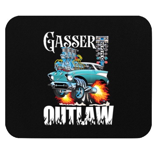 Gasser Outlaw Class Vintage Drag Racing Race Car Mouse Pads