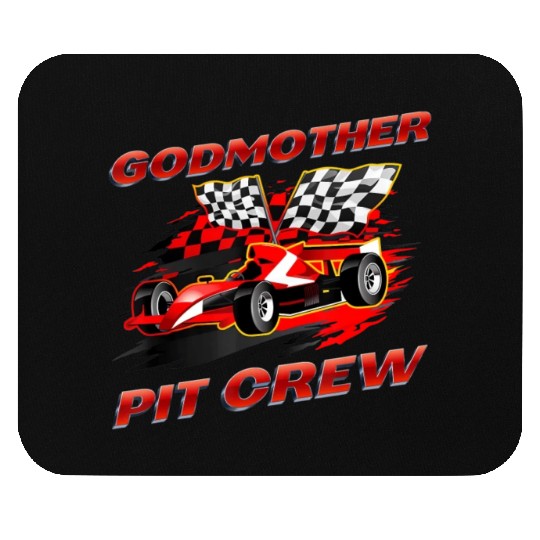 Godmother Pit Crew Race Car Birthday Party Racing Mouse Pads