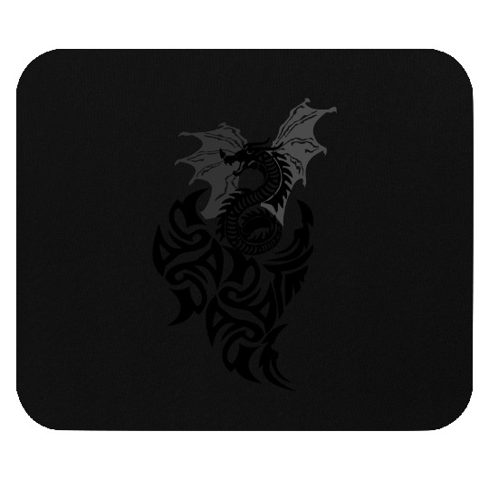 tattoo dragon fire Mouse Pads