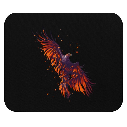 Hawk flying Mouse Pads