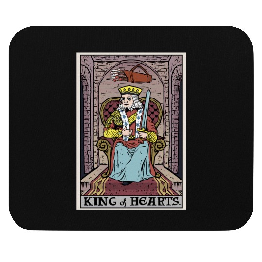 King of Hearts Tarot Card Mouse Pads
