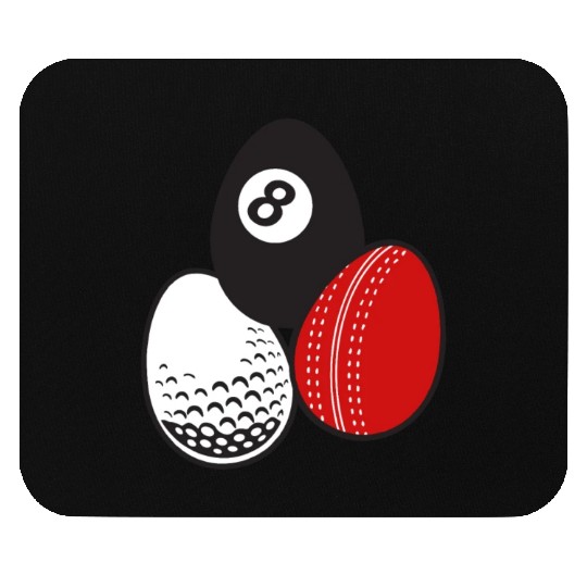 Cue Sports Billiards Cricket Golf Easter Egg Balls Mouse Pads