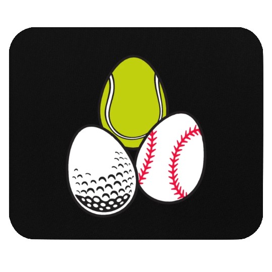 Sports Easter Egg Tennis Athletic Baseball Game Mouse Pads