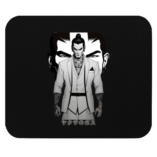 Yakuza Boss A Mafia Gangster From Japan Full of Ta Mouse Pads