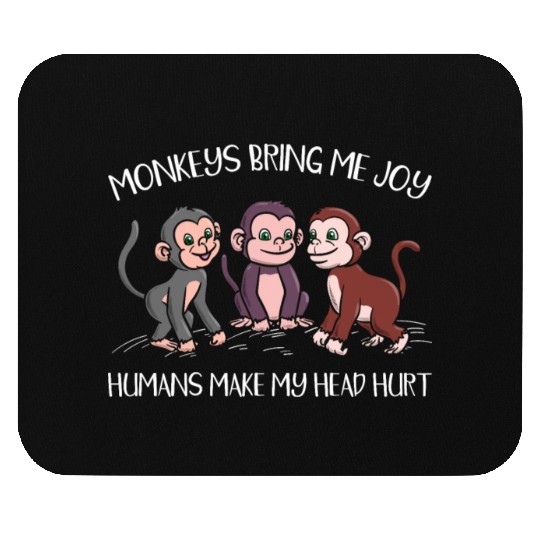 Monkey Wildlife Animal Zookeeper Monkey Whisperer Mouse Pads