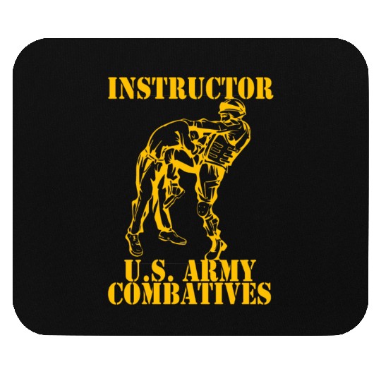 Army Combatives Knee Instructor Gold Mouse Pads