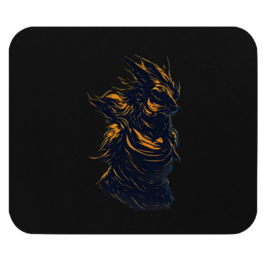 Wolf Human Monster Mouse Pads