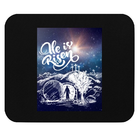 He Is Risen!Jesus,Easter, Bright & Morning Star Mouse Pads