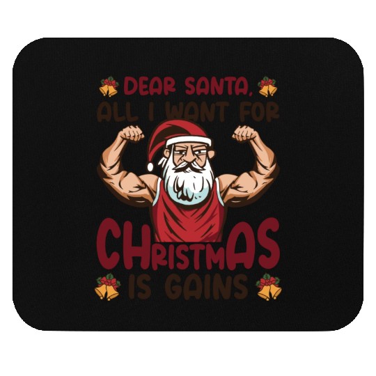 Dear Santa Christmas Gym Training Holiday Workout Mouse Pads